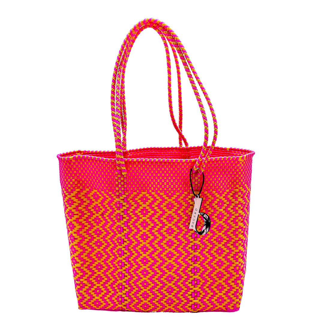 Coral Perfection Handwoven Bag