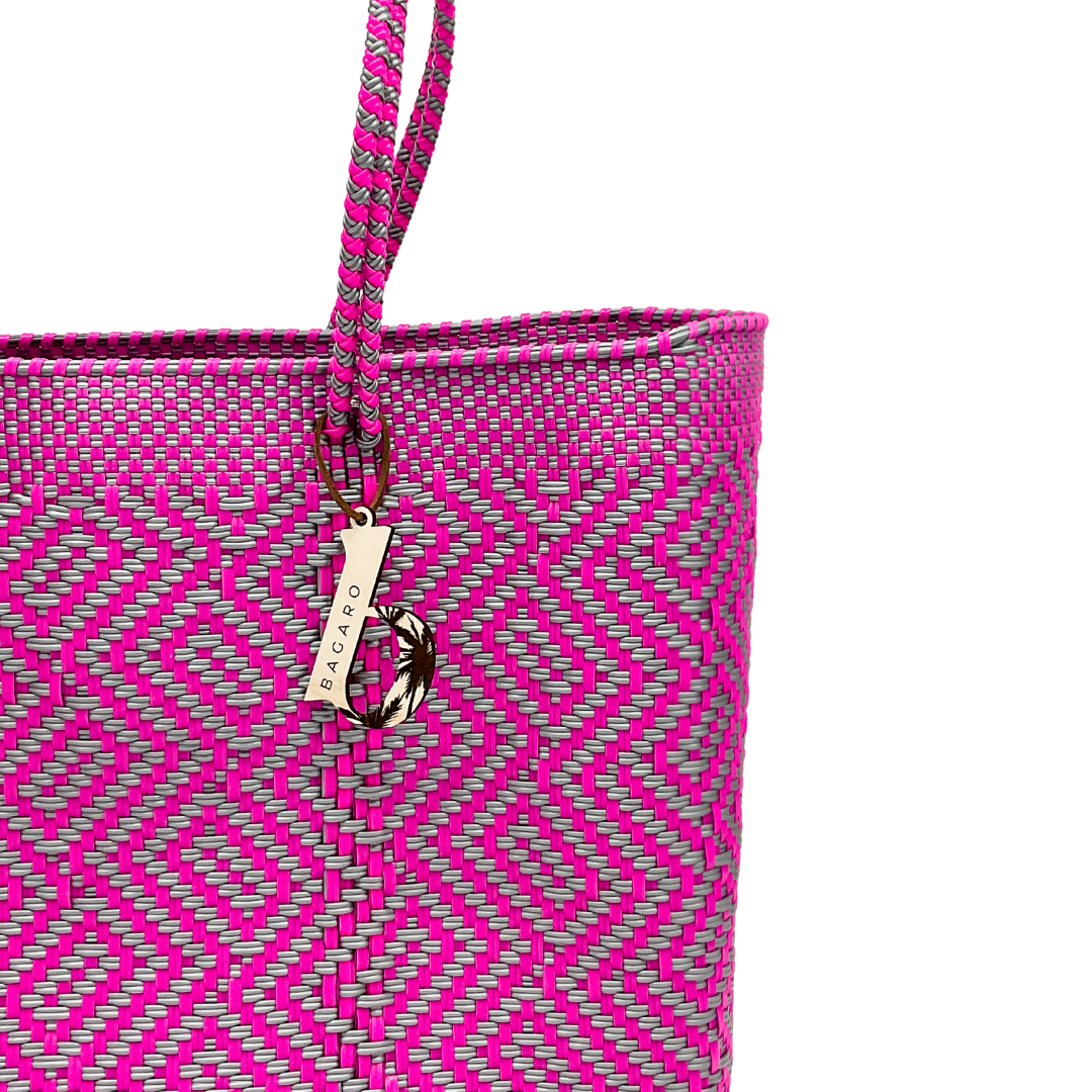 Sterling Pink Handwoven Bag