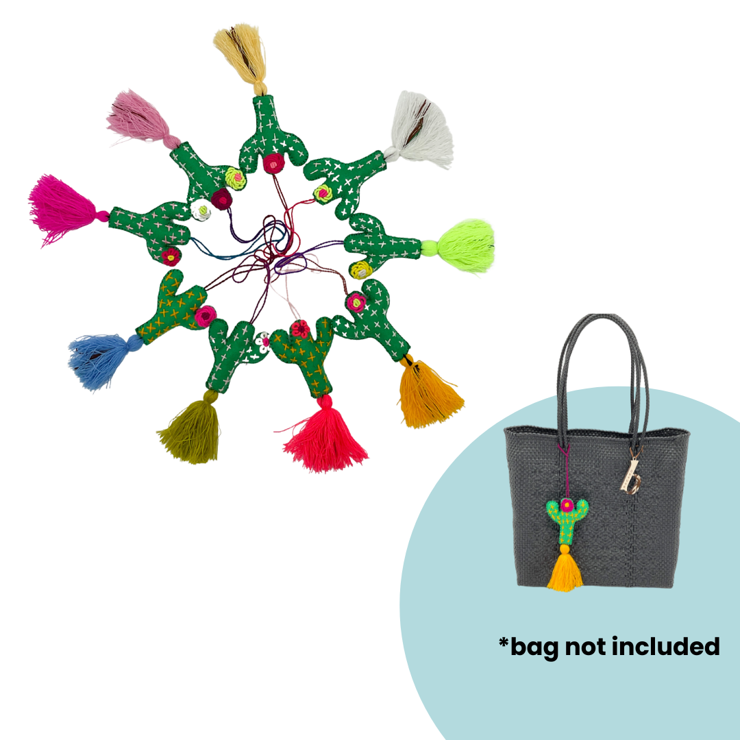 handmade tassel keychain made in mexico