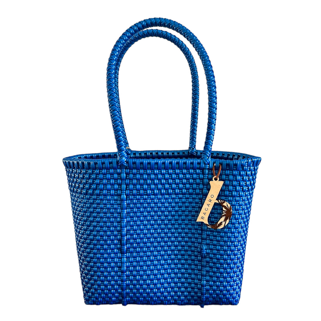 Electric Blue Handwoven Bag