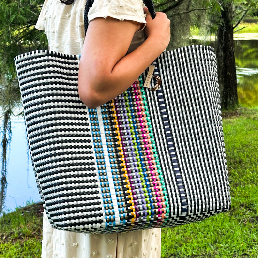 Striped Handwoven Bag