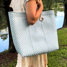 Load image into Gallery viewer, Dreamy Blue Handwoven Bag
