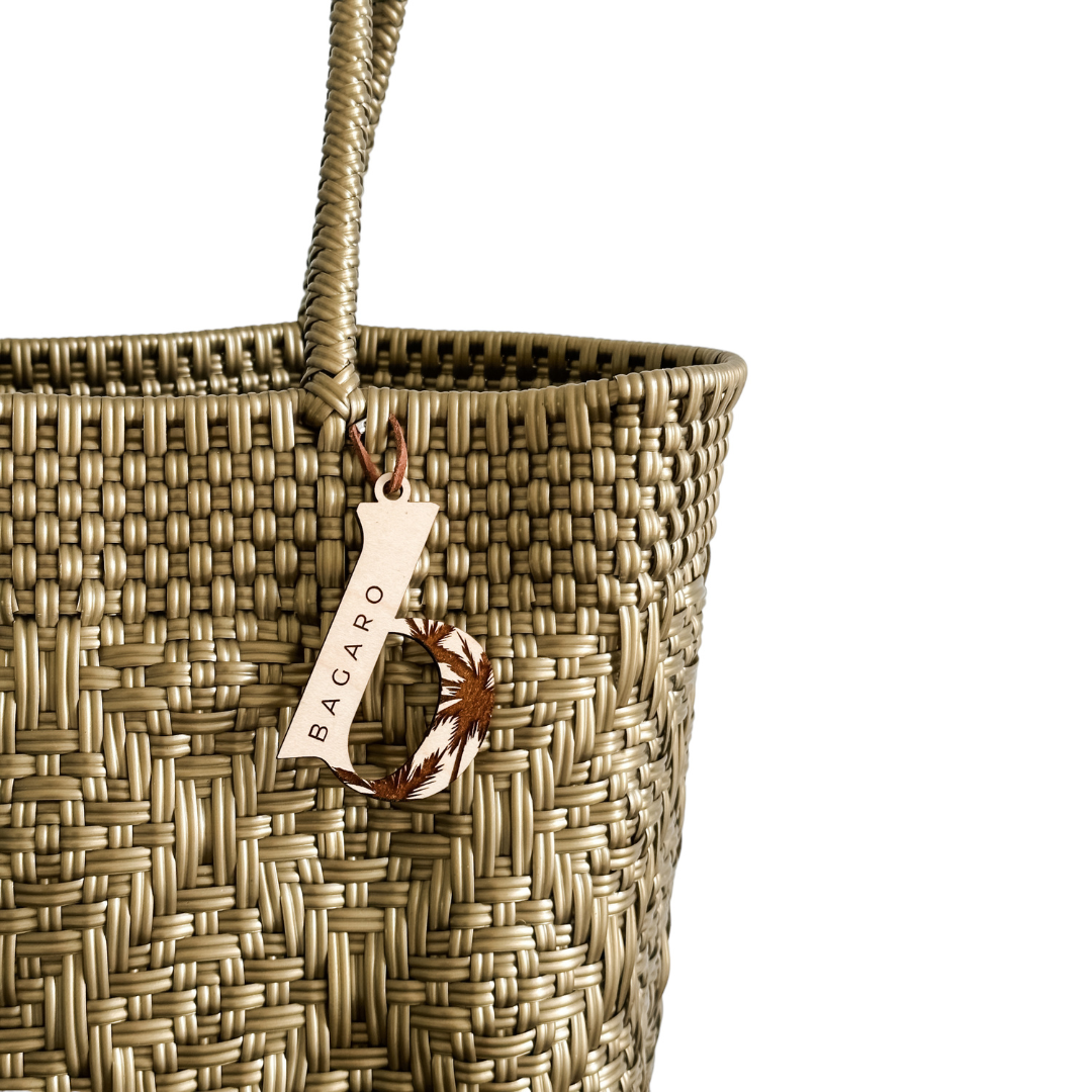 Solid Gold Handwoven Bag