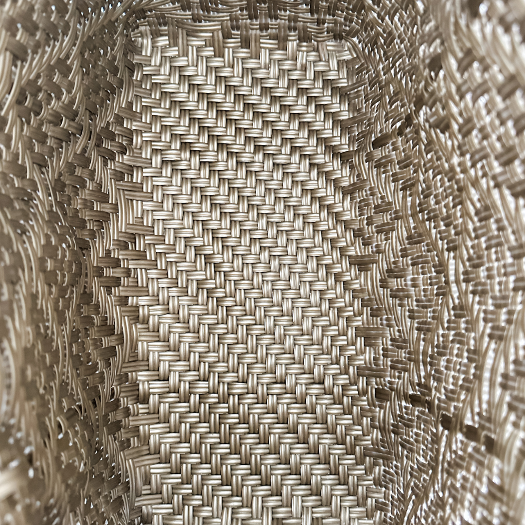 Solid Gold Handwoven Bag