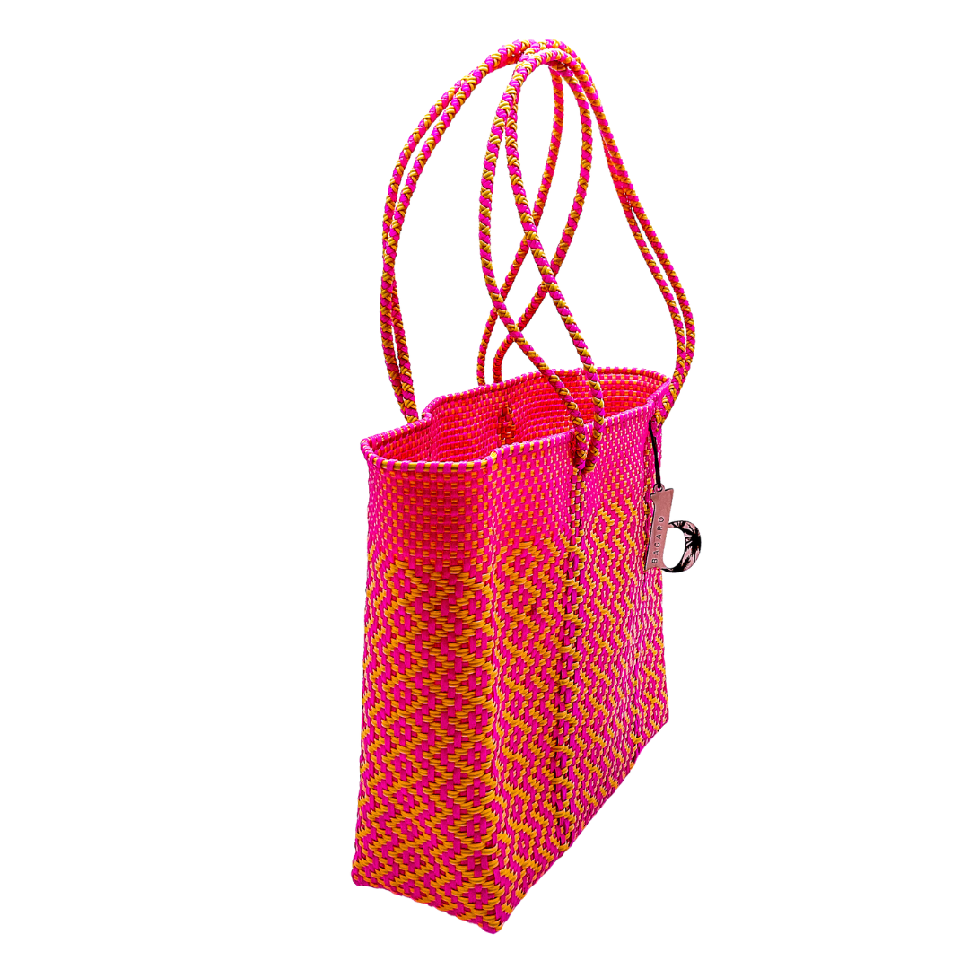 Coral Perfection Handwoven Bag