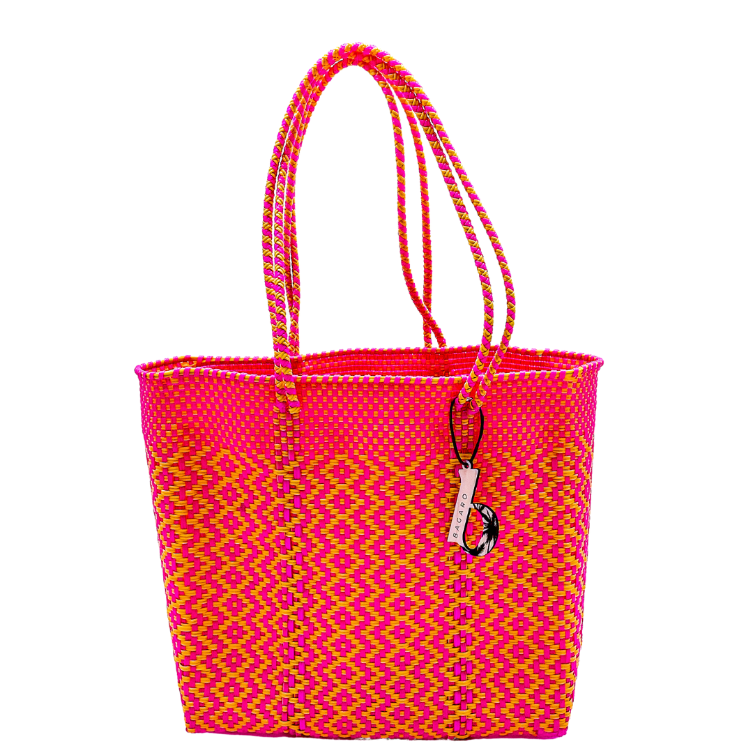 Coral Perfection Handwoven Bag