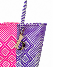 Load image into Gallery viewer, Purple Frappe Handwoven Bag
