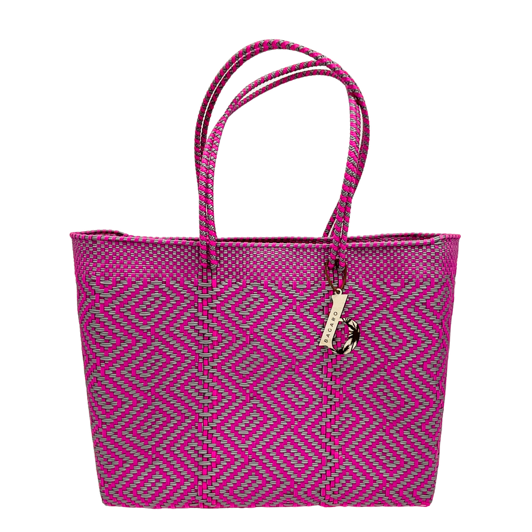Sterling Pink Handwoven Bag