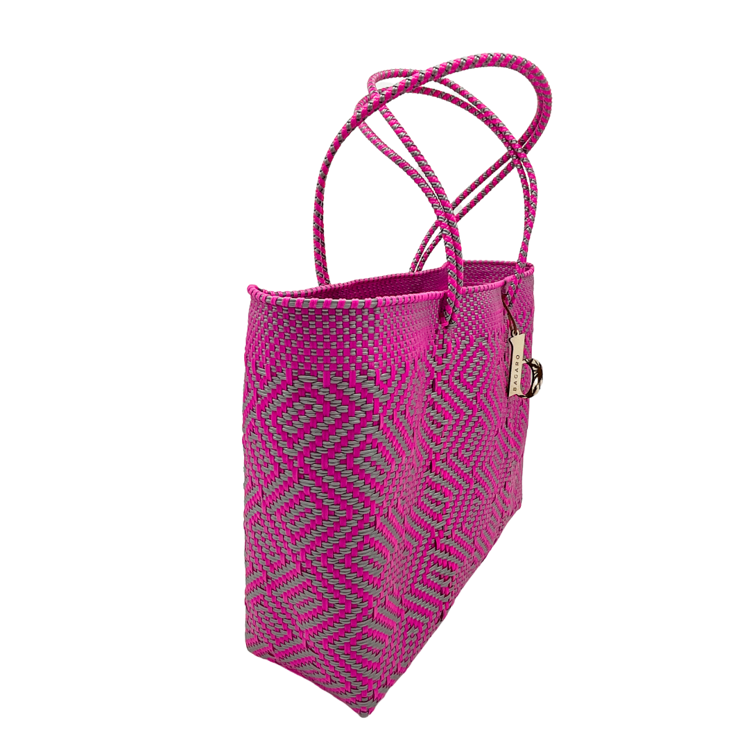 Sterling Pink Handwoven Bag