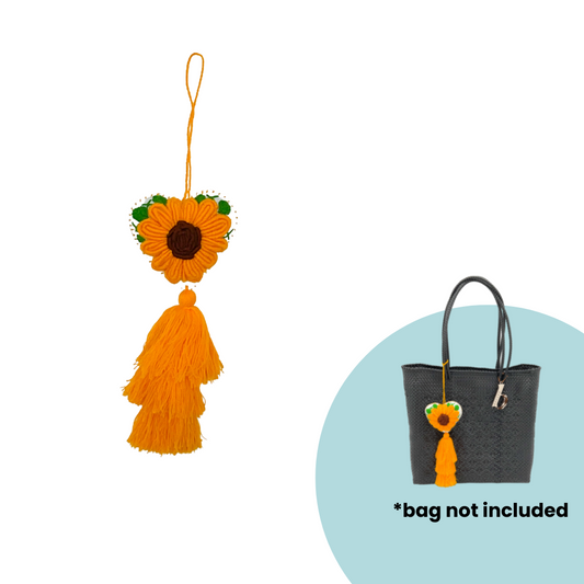 handmade tassel keychain made in mexico