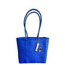 Load image into Gallery viewer, Ring in the Blue Year Handwoven Bag
