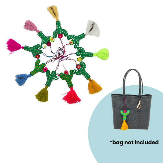 handmade tassel keychain made in mexico